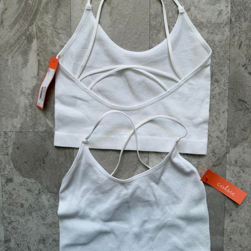 Colsie Women's White Bra - Two - Size M - Picture 1 of 1